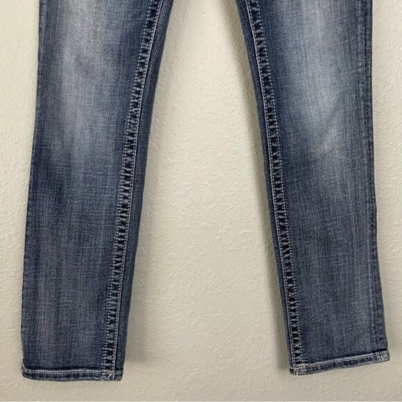 Miss Me Ankle Straight embellished rhinestone pocket jeans 26 - Picture 5 of 12